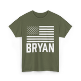 Bryan Name Birthday Celebration T-Shirt - Military Green