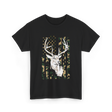 Buck Deer Hunting USA Camouflage T-Shirt - Black