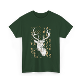 Buck Deer Hunting USA Camouflage T-Shirt - Forest Green