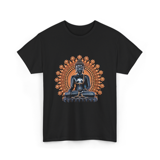 Buddha Statue Meditation Buddhism Zen T-Shirt - Black