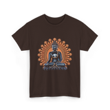 Buddha Statue Meditation Buddhism Zen T-Shirt - Dark Chocolate