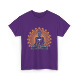 Buddha Statue Meditation Buddhism Zen T-Shirt - Purple