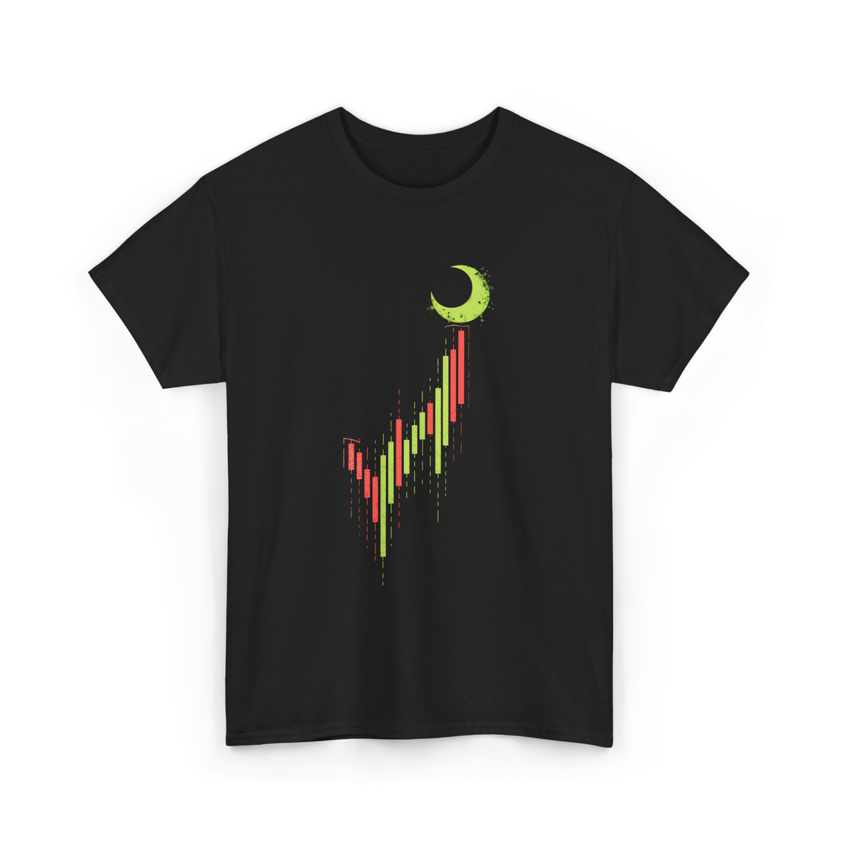 Bull Market Chart Crypto T-Shirt - Black