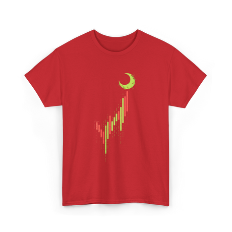 Bull Market Chart Crypto T-Shirt - Red