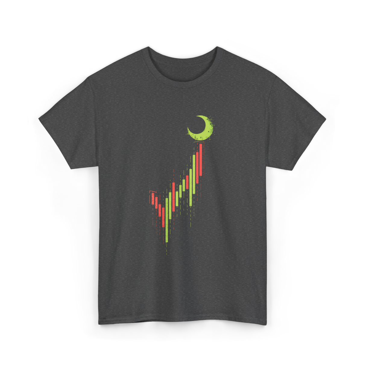 Bull Market Chart Crypto T-Shirt - Dark Heather