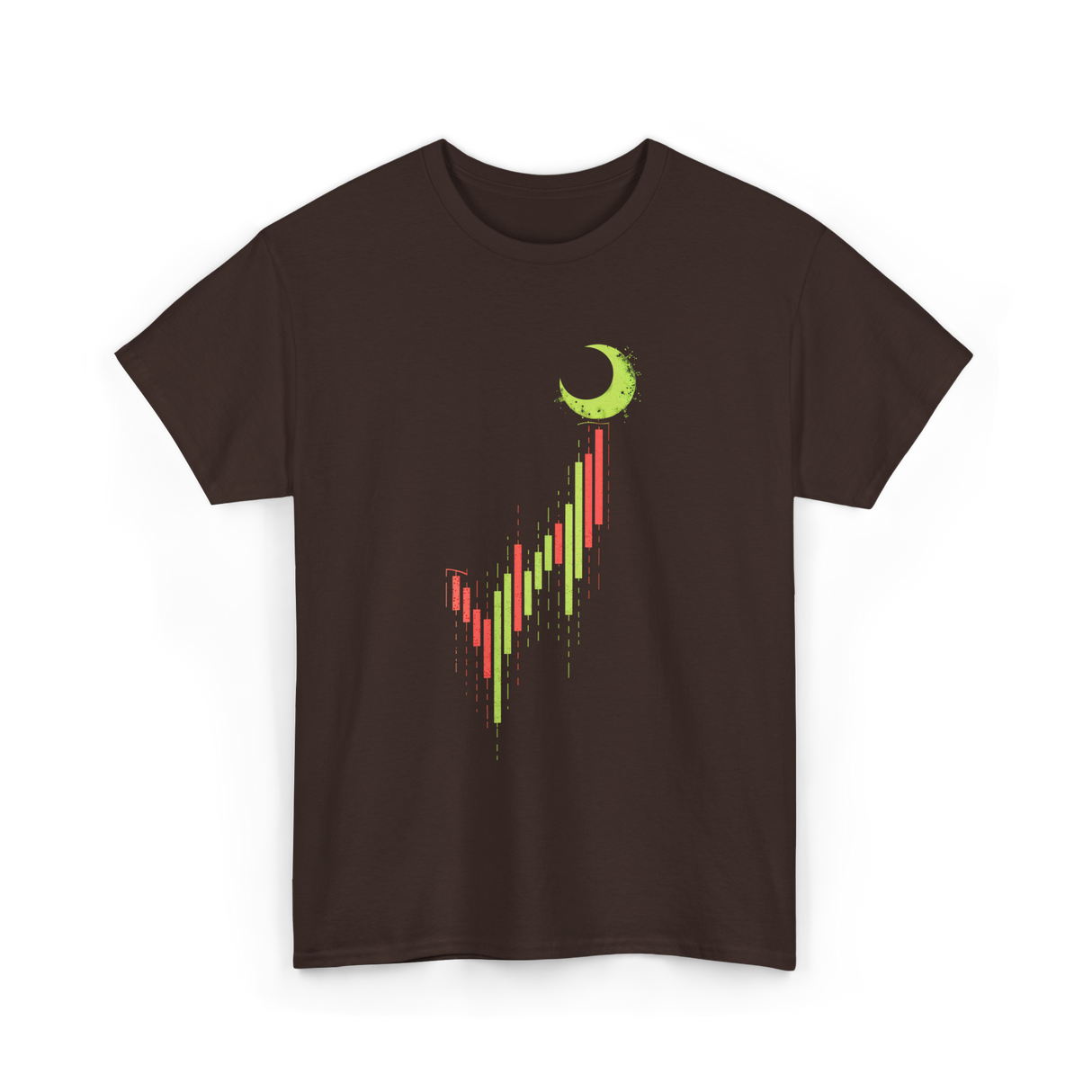 Bull Market Chart Crypto T-Shirt - Dark Chocolate