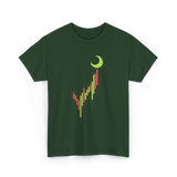 Bull Market Chart Crypto T-Shirt - Forest Green