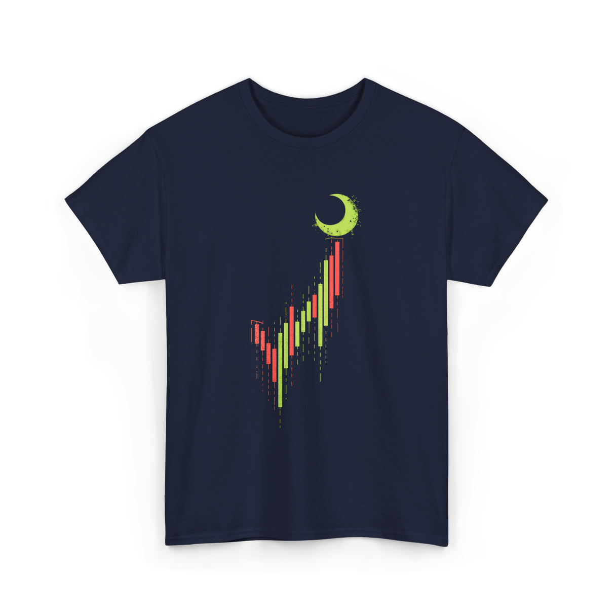 Bull Market Chart Crypto T-Shirt - Navy