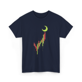 Bull Market Chart Crypto T-Shirt - Navy