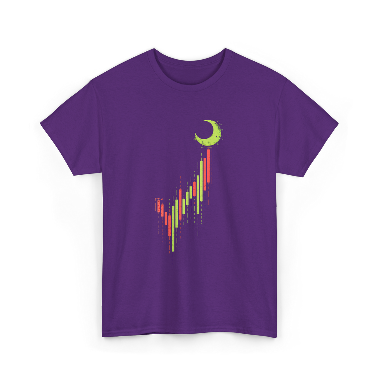 Bull Market Chart Crypto T-Shirt - Purple