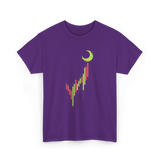 Bull Market Chart Crypto T-Shirt - Purple