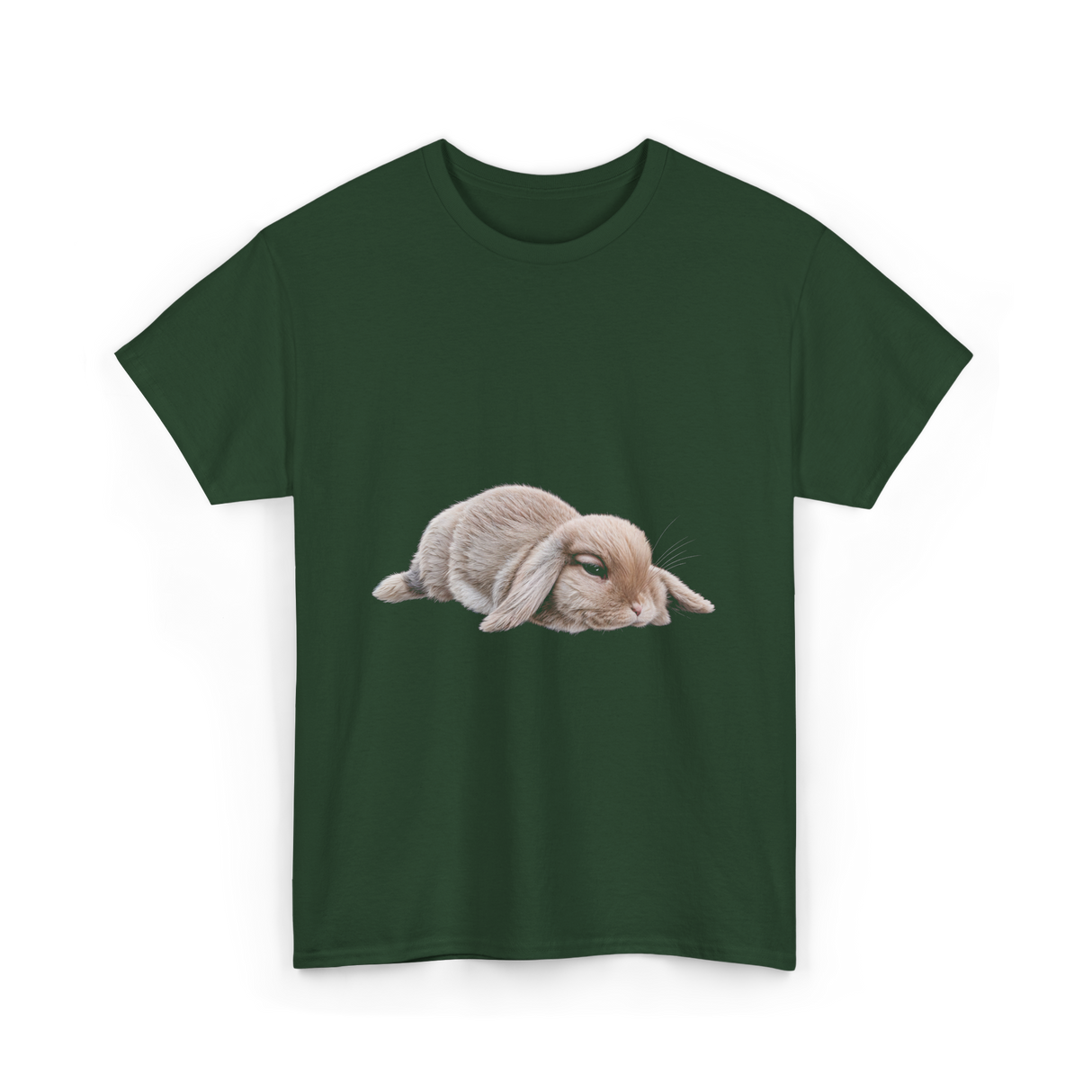 Bunny Lover Rabbit T-Shirt - Forest Green