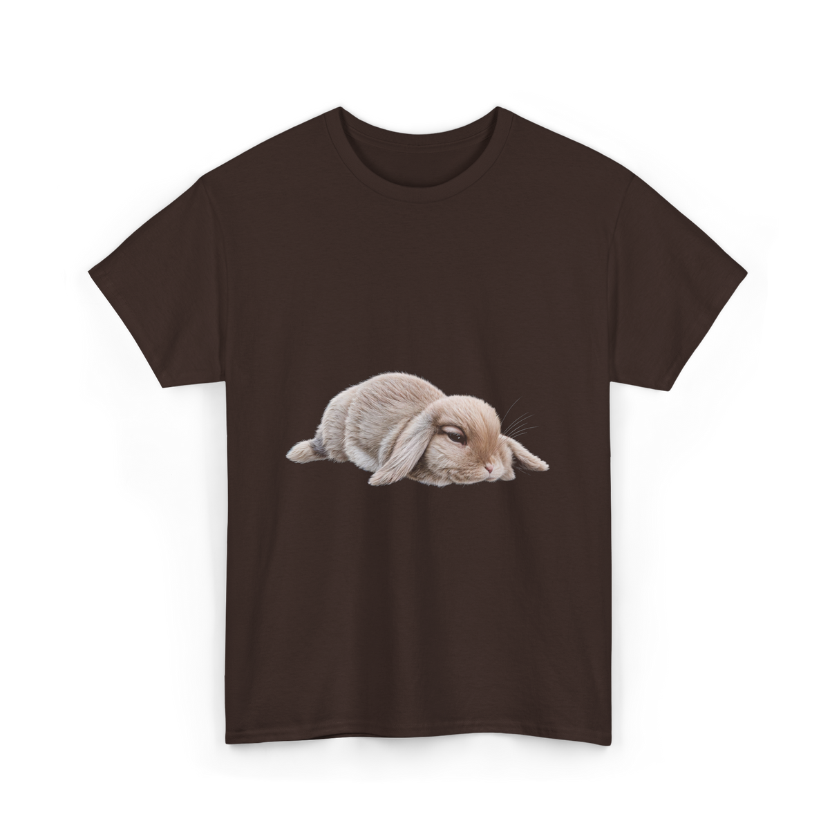 Bunny Lover Rabbit T-Shirt - Dark Chocolate