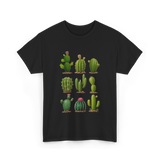 Cacti Collection Cactus T-Shirt - Black