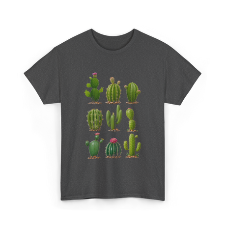 Cacti Collection Cactus T-Shirt - Dark Heather