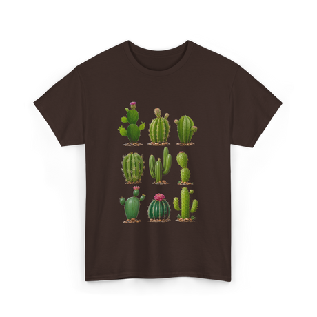 Cacti Collection Cactus T-Shirt - Dark Chocolate