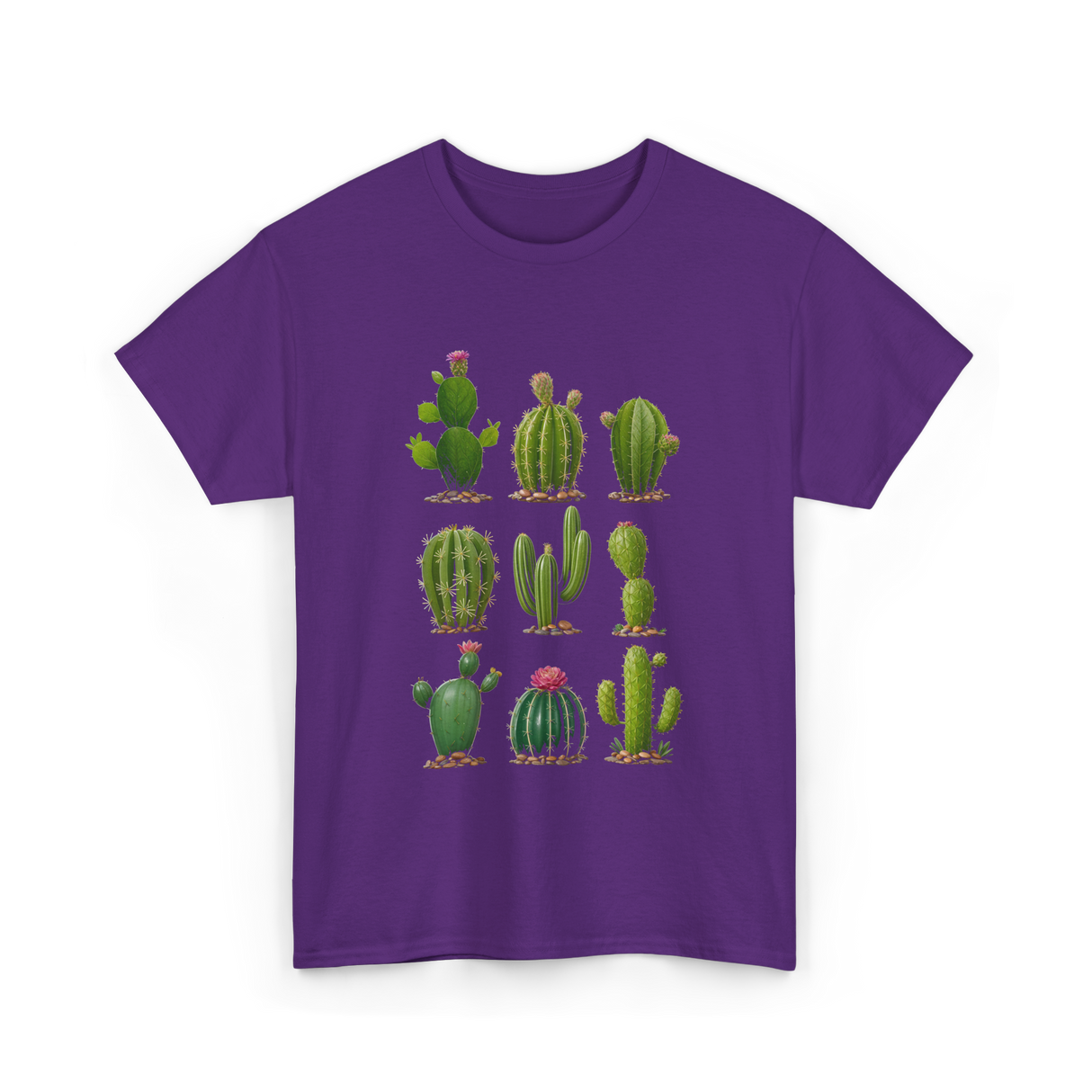 Cacti Collection Cactus T-Shirt - Purple