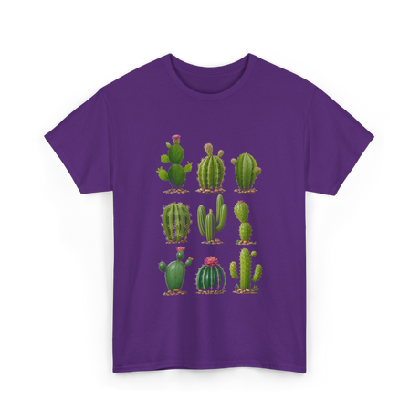 Cacti Collection Cactus T-Shirt - Purple