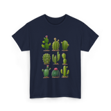 Cacti Collection Cactus T-Shirt - Navy