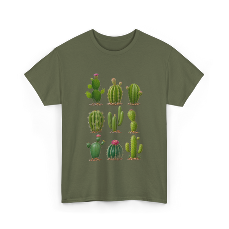 Cacti Collection Cactus T-Shirt - Military Green