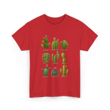 Cacti Collection Cactus T-Shirt - Red