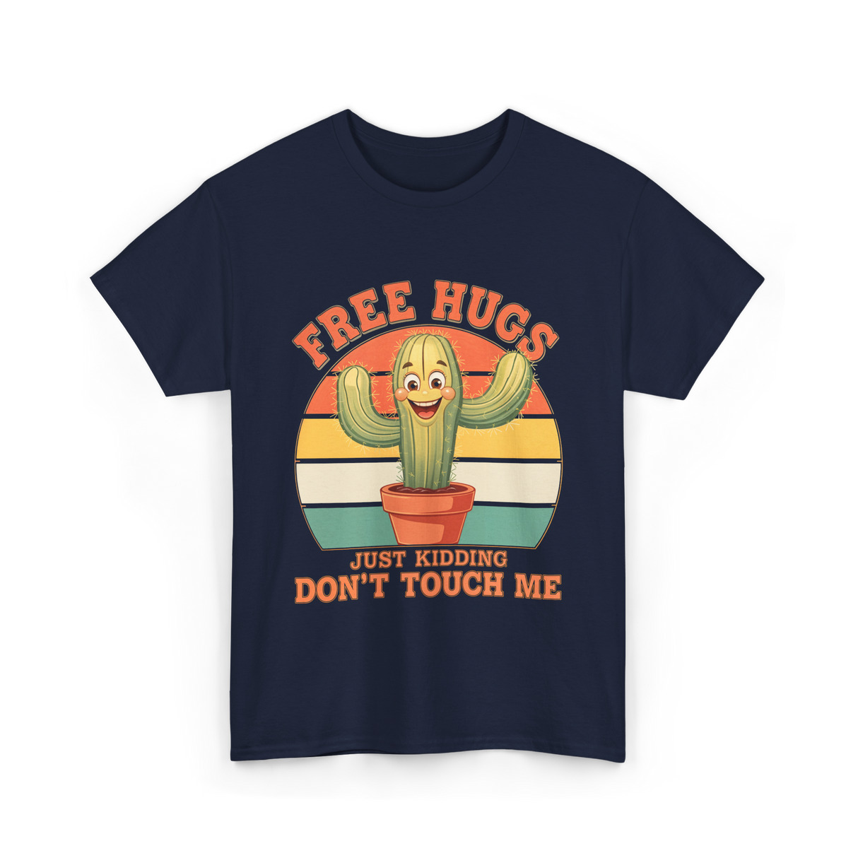 Cactus Humor T-Shirt - Navy