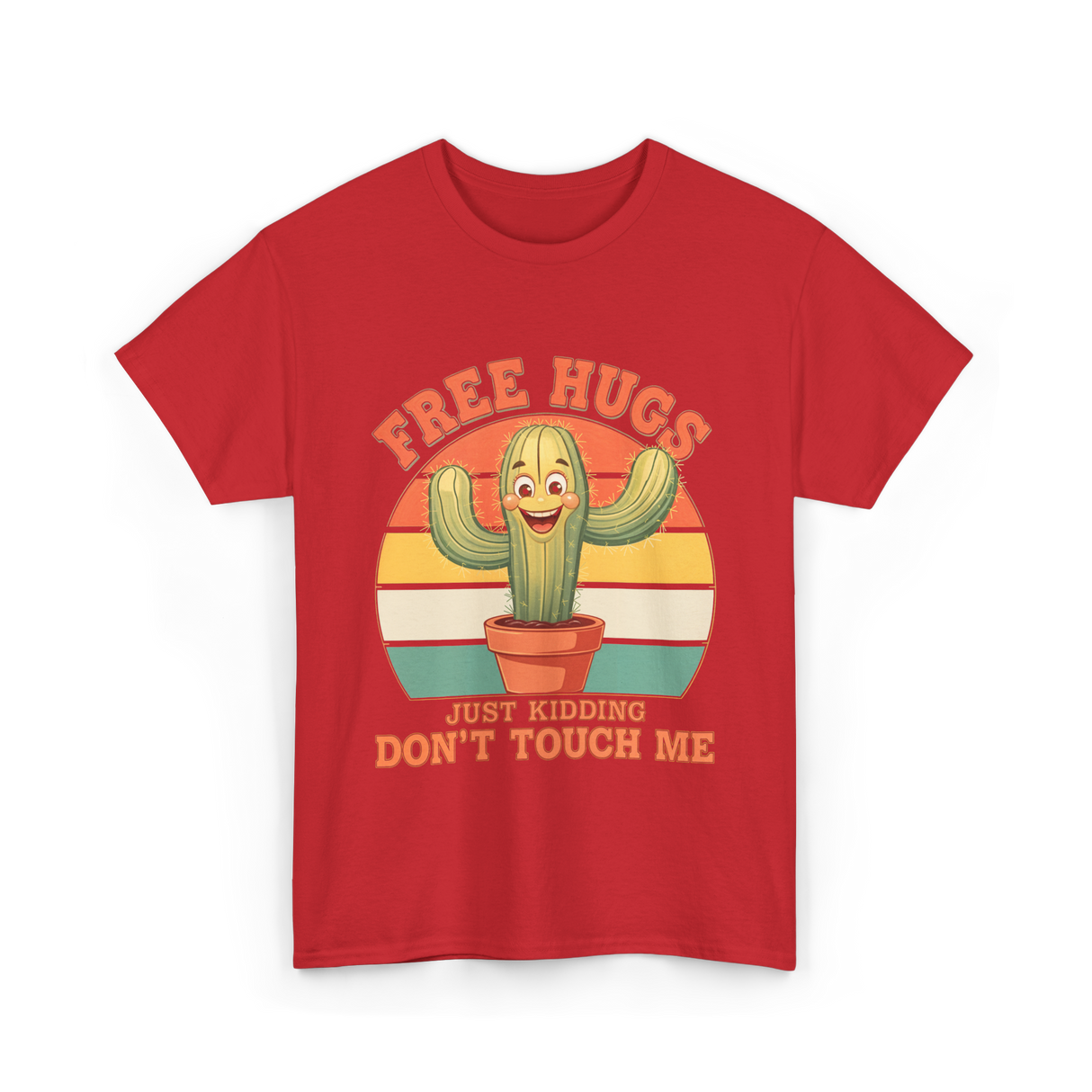 Cactus Humor T-Shirt - Red