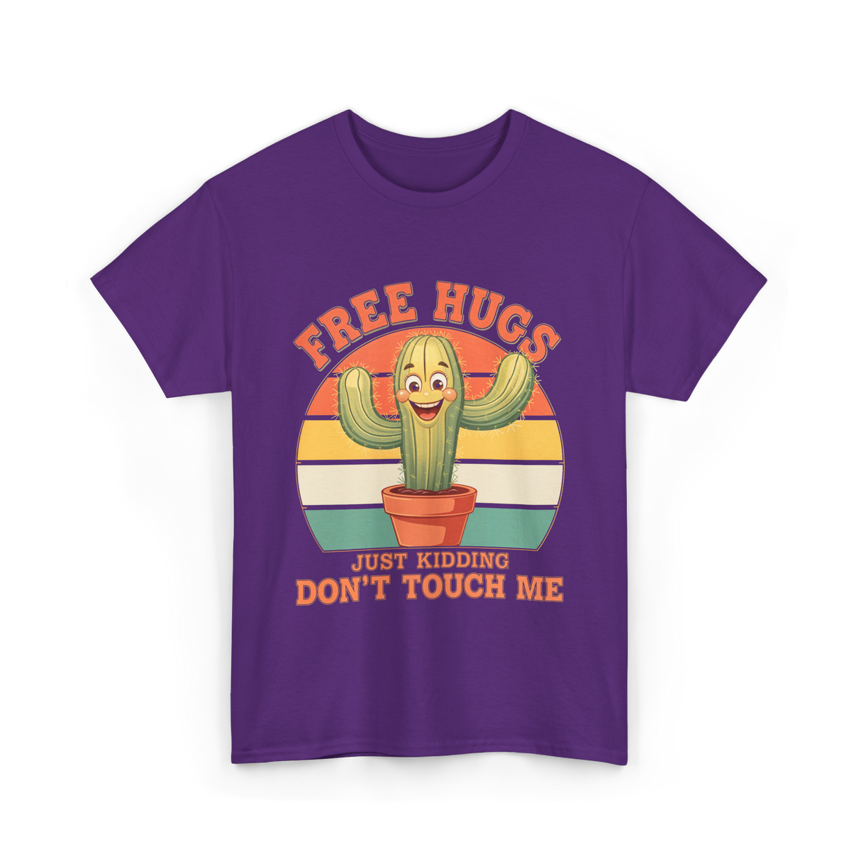 Cactus Humor T-Shirt - Purple