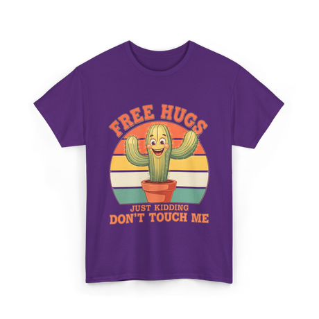 Cactus Humor T-Shirt - Purple