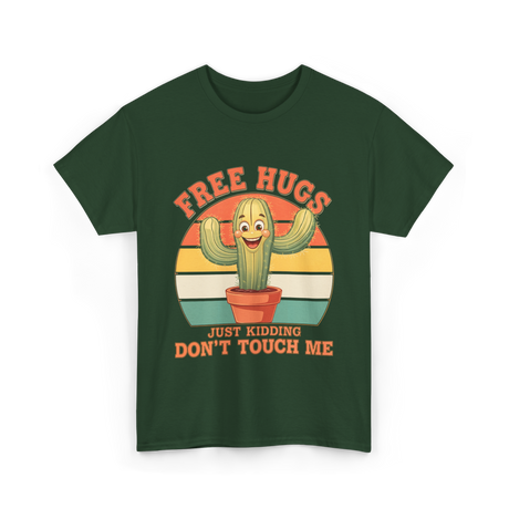 Cactus Humor T-Shirt - Forest Green