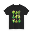 Cactus Plants Cactus Greenery T-Shirt - Black