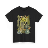 Cactus Succulent Plants Botany T-Shirt - Black