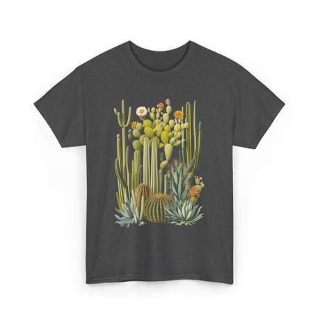 Cactus Succulent Plants Botany T-Shirt - Dark Heather