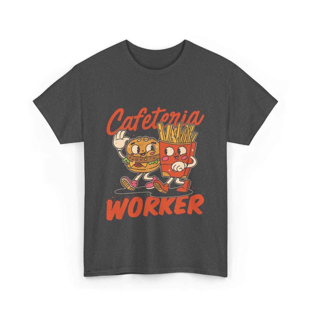 Cafeteria Worker Food T-Shirt - Dark Heather