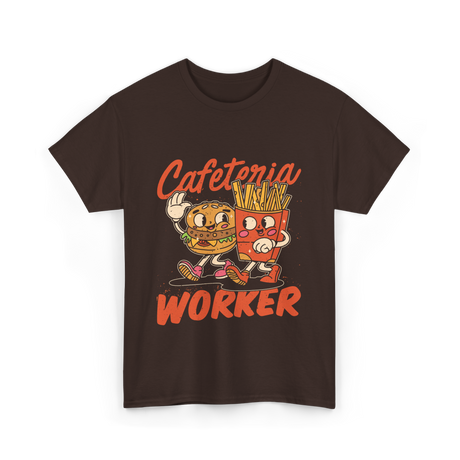 Cafeteria Worker Food T-Shirt - Dark Chocolate