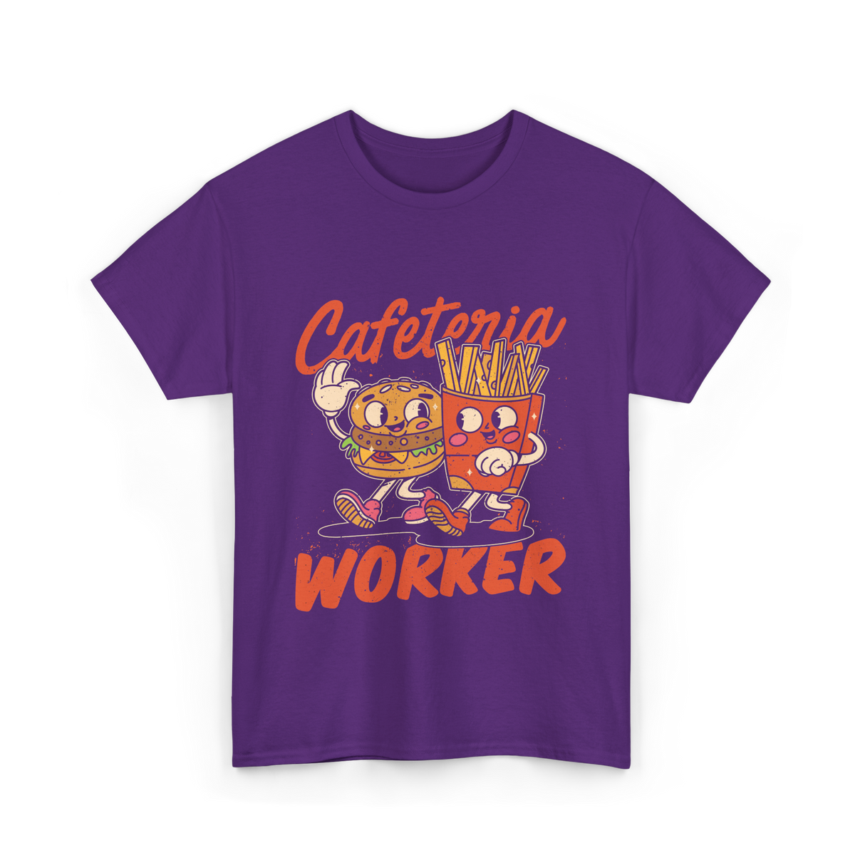 Cafeteria Worker Food T-Shirt - Purple