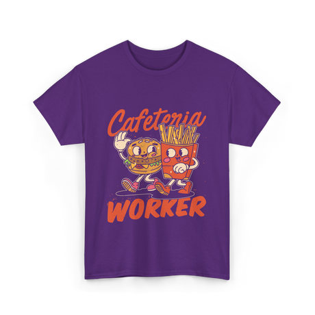 Cafeteria Worker Food T-Shirt - Purple