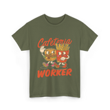 Cafeteria Worker Food T-Shirt - Military Green