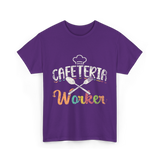 Cafeteria Worker Kitchen Staff T-Shirt - Purple