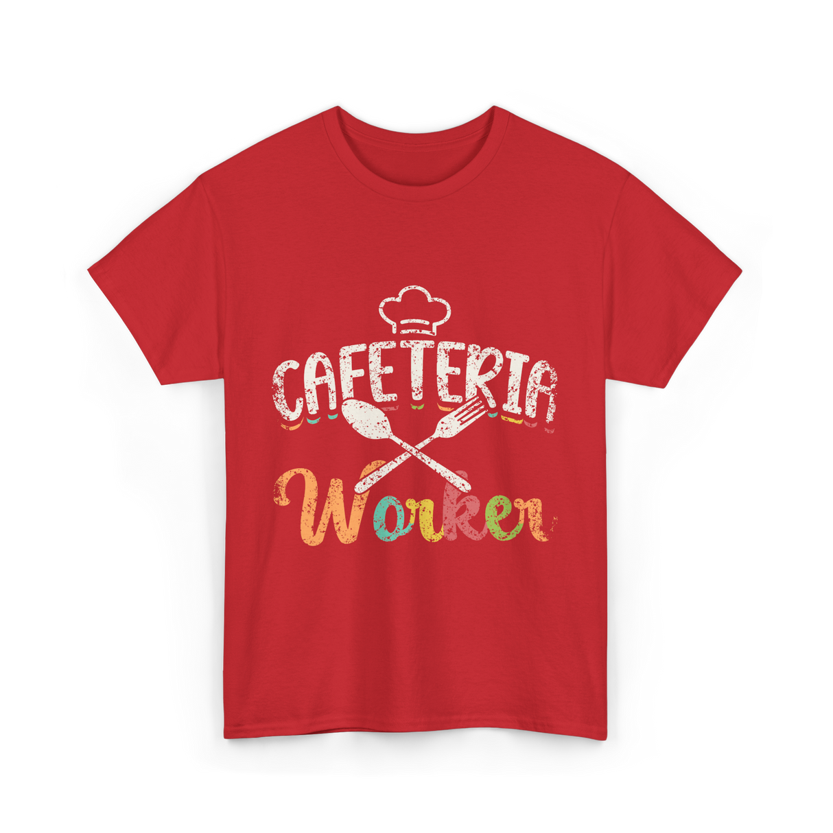 Cafeteria Worker Kitchen Staff T-Shirt - Red