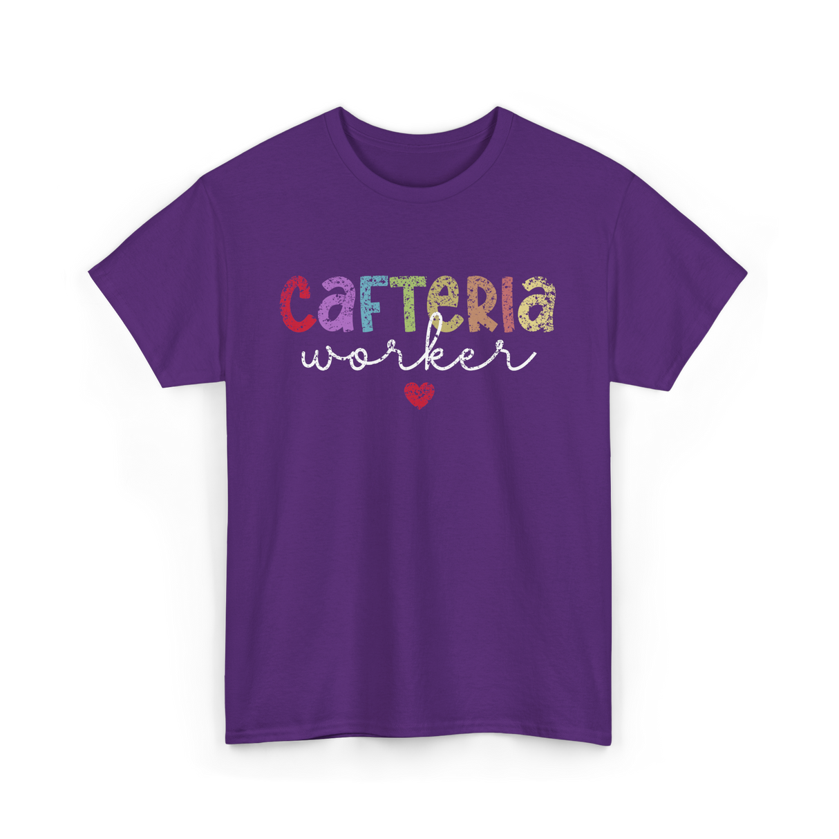 Cafeteria Worker Lunch Worker T-Shirt - Purple