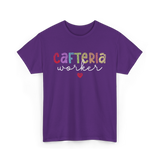 Cafeteria Worker Lunch Worker T-Shirt - Purple