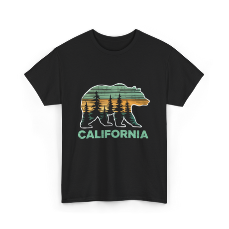 California Bear Vintage Nature T-Shirt - Black