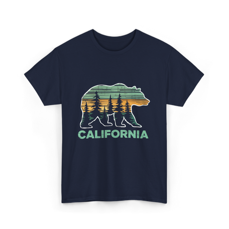 California Bear Vintage Nature T-Shirt - Navy