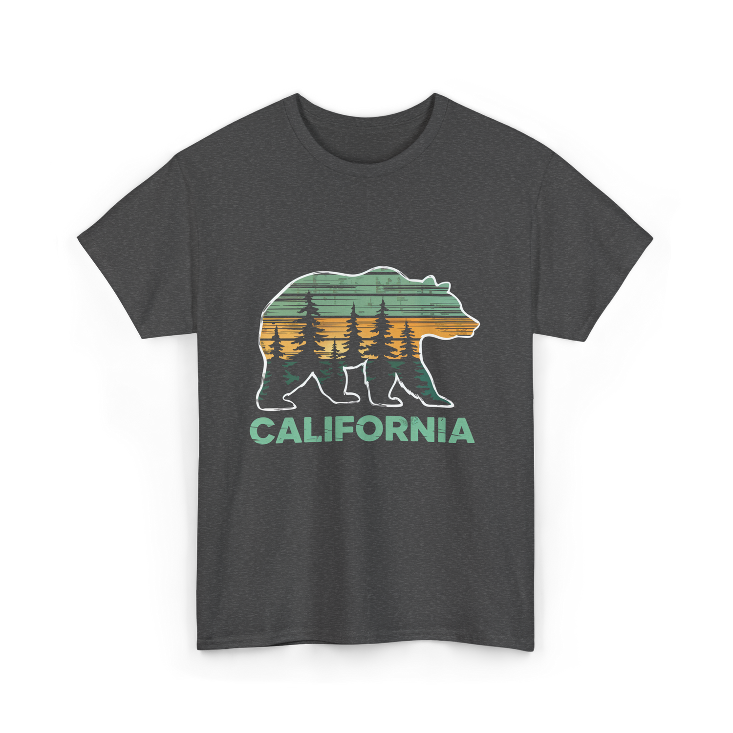 California Bear Vintage Nature T-Shirt - Dark Heather