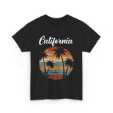 California Palm Trees Nature T-Shirt - Black