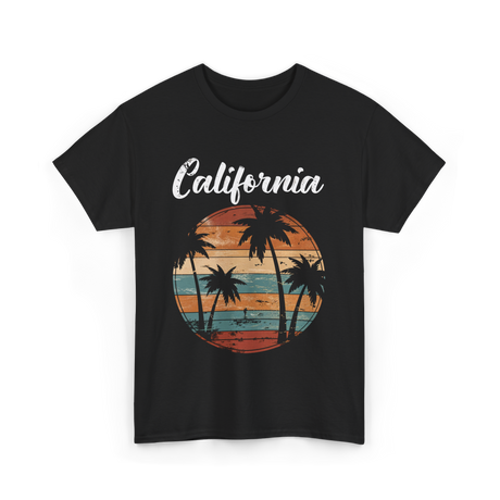 California Palm Trees Nature T-Shirt - Black