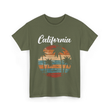 California Palm Trees Nature T-Shirt - Military Green