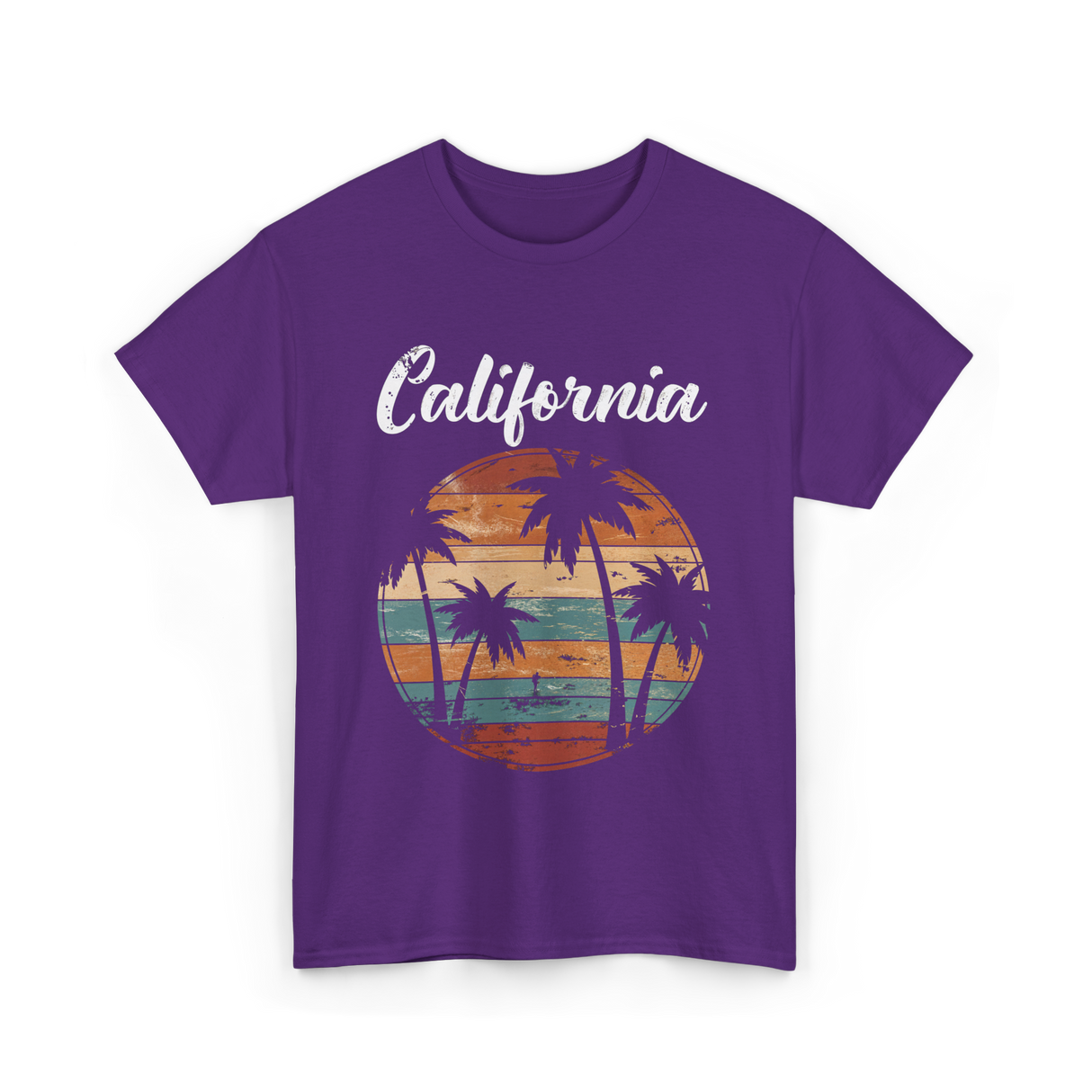 California Palm Trees Nature T-Shirt - Purple