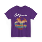 California Palm Trees Nature T-Shirt - Purple